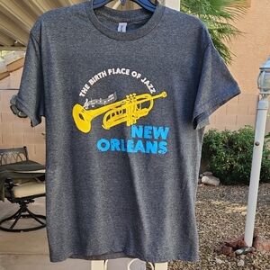 Gildan Gray Heavy Cotton T-Shirt New Orleans